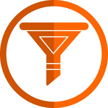 modada izole edilmiş arkaplanda huni simgesi 