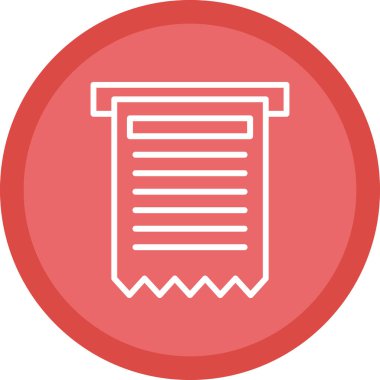 fatura simgesi, vektör illüstrasyonu basit tasarım