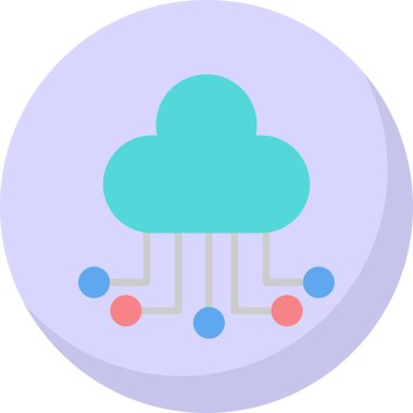 Bulut hesaplama. Web simgesi 