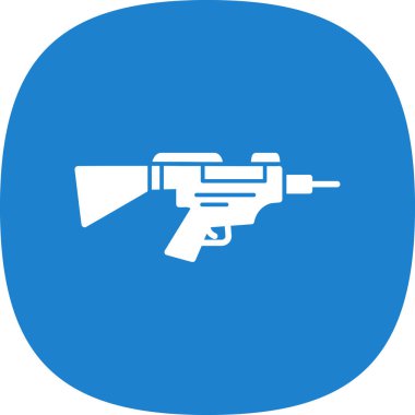 silah simgesi, vektör illüstrasyonu basit tasarım