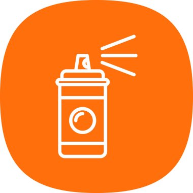 Sprey boya kutusu simgesi basit illüstrasyon