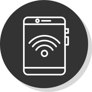 Arkaplanda akıllı telefon simgesi izole edildi. Web sitesi, uygulama, cep telefonu sembolü ve akıllı telefon logosu için son moda telefon şablonu