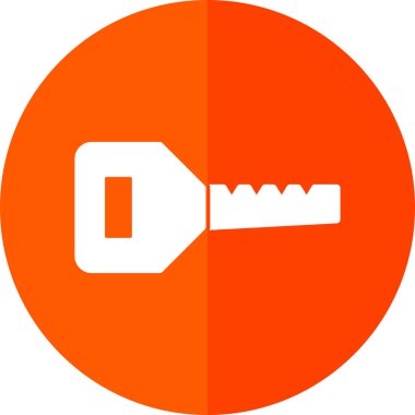 anahtar simgesi, vektör illüstrasyonu basit tasarım