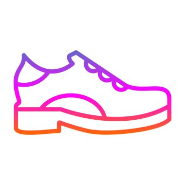 Ayakkabı. Web simgesi basit illüstrasyon 