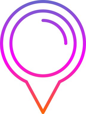 konum pin simgesi, basit vektör illüstrasyon tasarımı