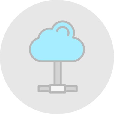 Bulut hesaplama. Web simgesi 