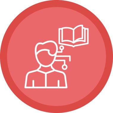 kitap vektörü simgesi modern illüstrasyon