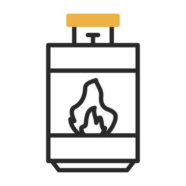 gaz ocağı kutsal kişilerin resmi, vektör çizim