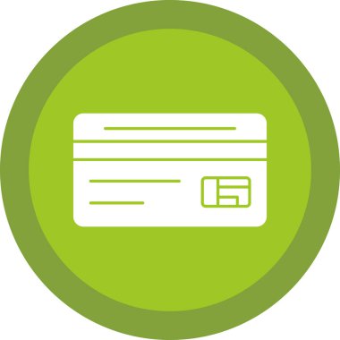 Kredi kartı simgesi, vektör illüstrasyonu