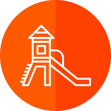 Oyun alanı simgesinin vektör illüstrasyonu