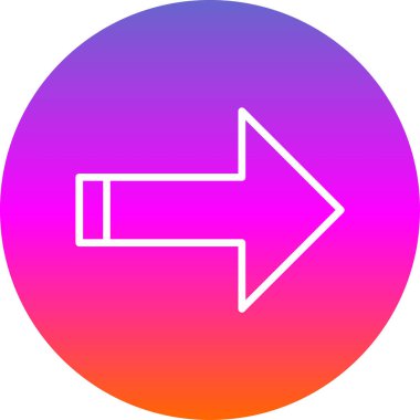 ok simgesi, vektör illüstrasyonu 