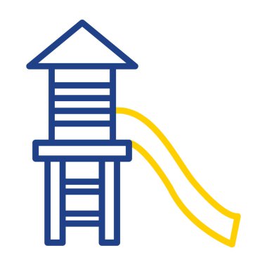 Bir salıncak simgesinin vektör illüstrasyonu