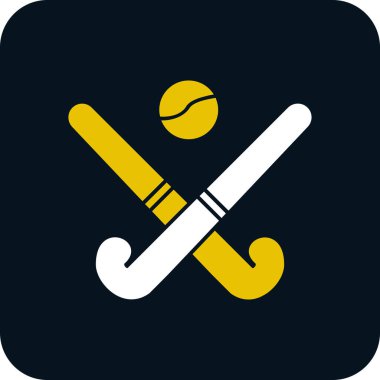 Modern Hokey simgesinin vektör çizimi                          