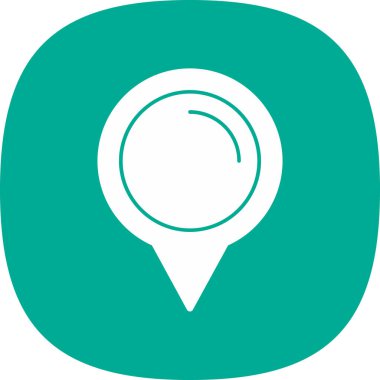 konum pin simgesi, basit vektör illüstrasyon tasarımı