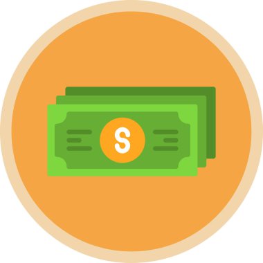 Web ve mobil uygulama tasarımınız için para simgesi, dolar logosu konsepti 