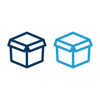 hediye kutuları simgesinin vektör illüstrasyonu