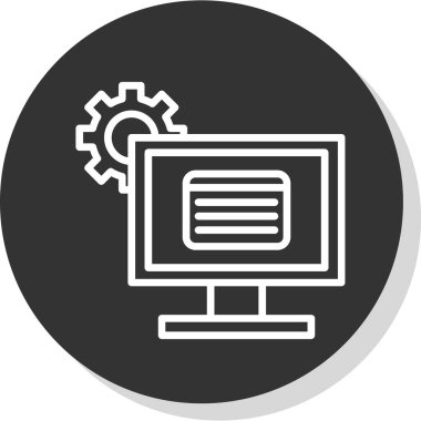 seo modern simgesinin vektör illüstrasyonu