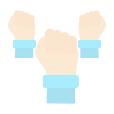 Mavi eldivenli yalnız eller