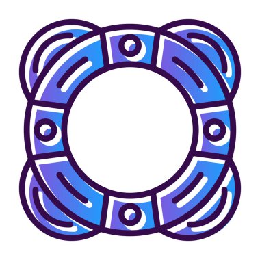 Hayat kurtarıcı. Web simgesi basit illüstrasyon