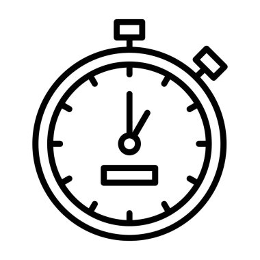 Kronometre simgesi çizimi 