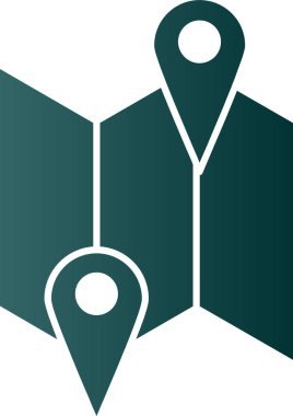 harita pin konumu simgesi düz biçimli