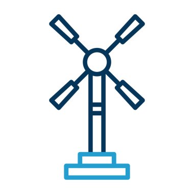 Yel değirmeni simgesi, vektör biçimi