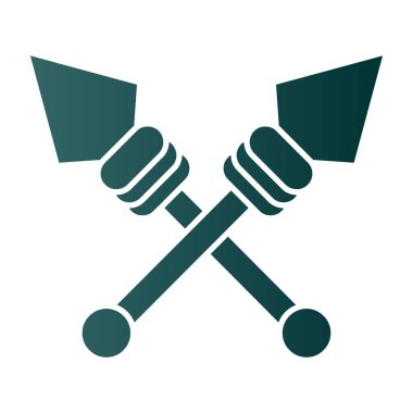 Mızrak logo vektör illüstrasyonu