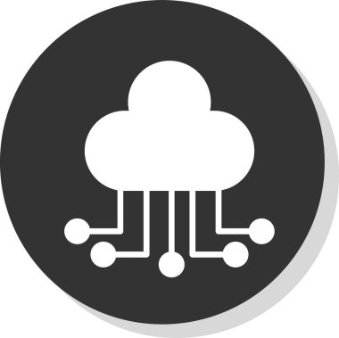 Bulut hesaplama. Web simgesi 