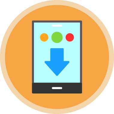 Mobil kutsal kişilerin resmi, vektör çizim