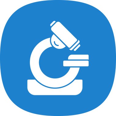 mikroskop simgesi, vektör illüstrasyonu basit tasarım