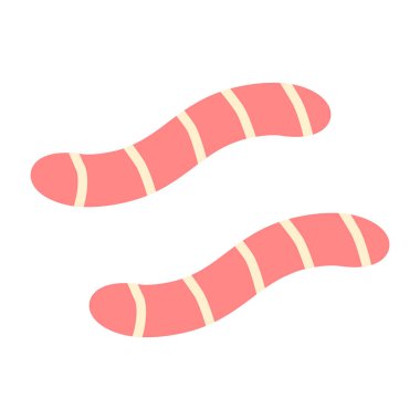 renkli çorapların şirin çizgi film vektör çizimi.