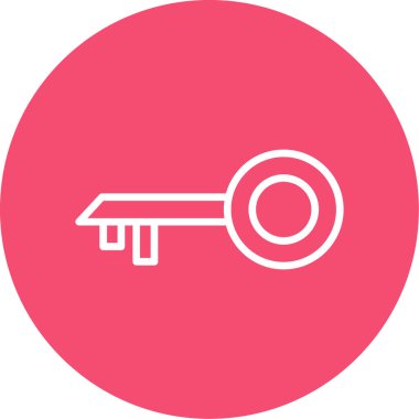 anahtar simgesi, vektör illüstrasyonu basit tasarım