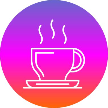 kahve fincanı ikonu vektör illüstrasyonu 