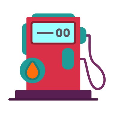 benzin istasyonu vektör çizim