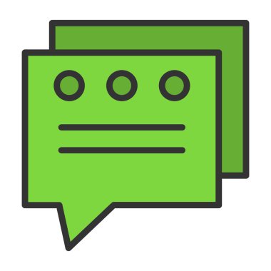 konuşma kabarcığı vektör çizimi