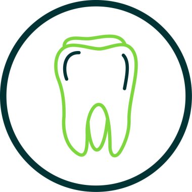 Diş simgesi, vektör illüstrasyon degisn