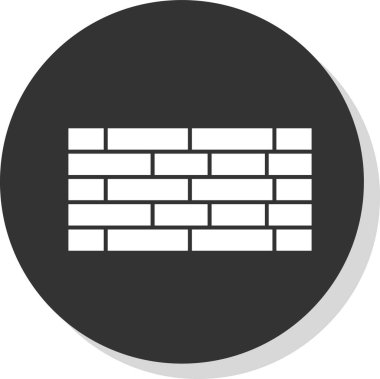 Duvar, Tuğla Bloğu Vektör Simgesi