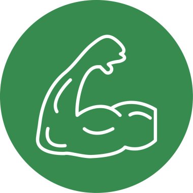 pazı simgesi. Web için basit kas vektör simgesi çizimi