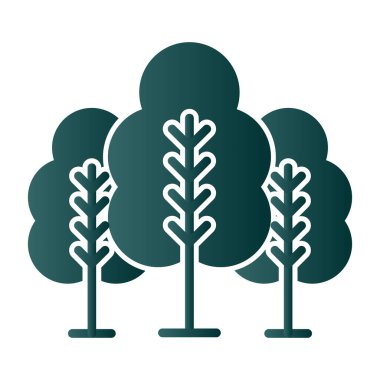 forest icon, vector illustration simple design