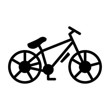 Dağ bisikleti kutsal kişilerin resmi, vektör çizim