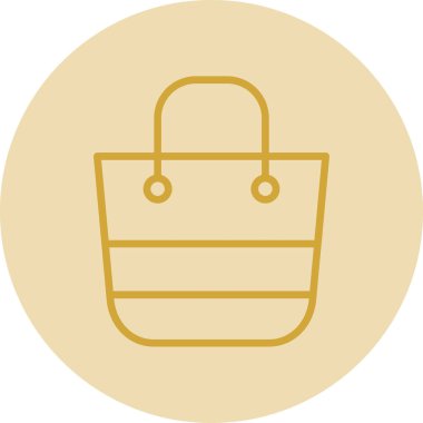 Çanta. Web simgesi basit illüstrasyon