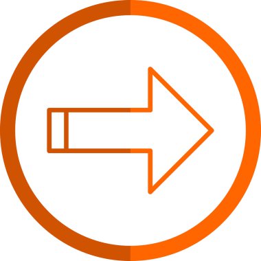 ok simgesi, vektör illüstrasyonu 