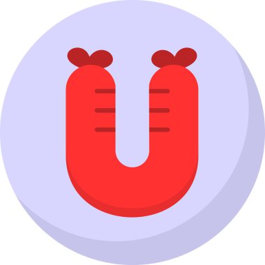 Mıknatıs Web simgesi basit illüstrasyon