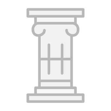 Sütun. Web simgesi basit illüstrasyon