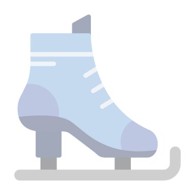 Beyaz zemin üzerinde kış pateni vektör illüstrasyonuName