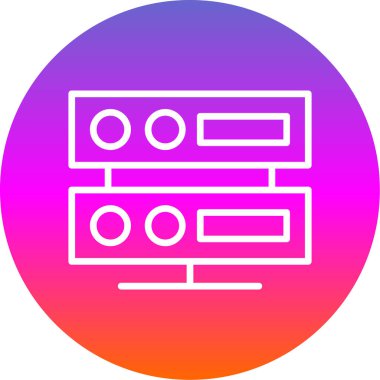 sunucu simgesi, vektör illüstrasyonu basit tasarım