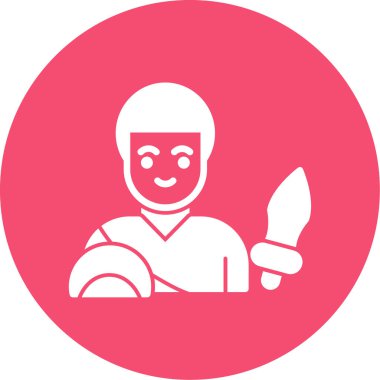 Bir kılıç simgesinin vektör illüstrasyonu