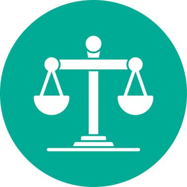 Adalet simgesinin vektör illüstrasyonu