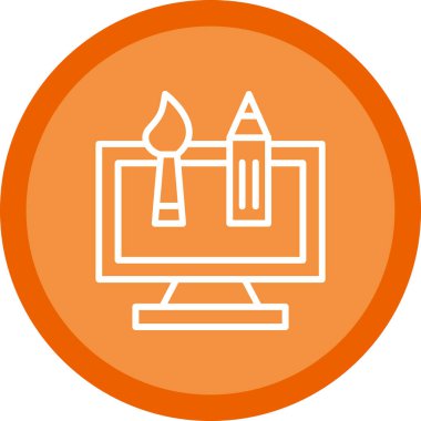 Modern simgenin vektör illüstrasyonu