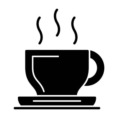 kahve fincanı ikonu vektör illüstrasyonu 